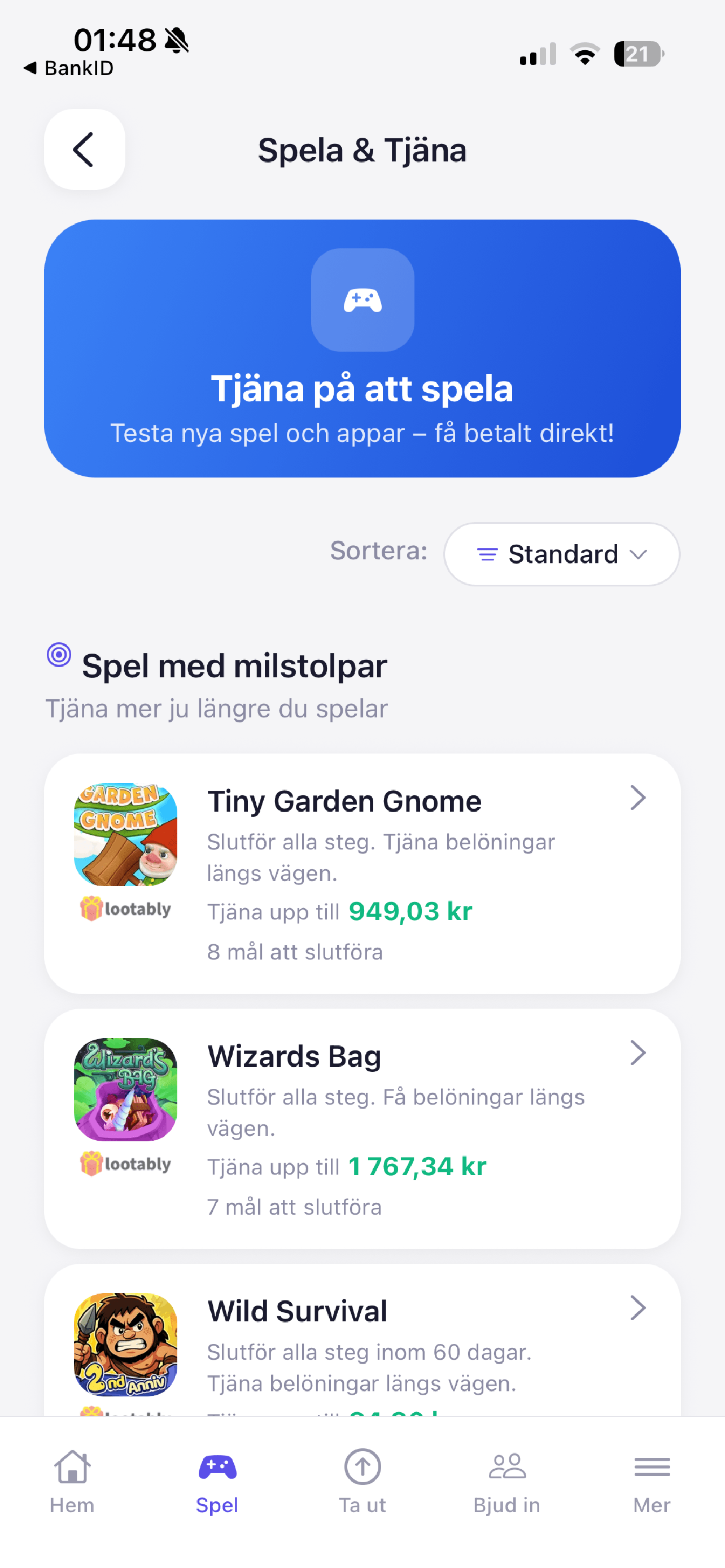 FolkPanelen app - Testa nya mobilspel och tjäna pengar medan du spelar. Hundratals spel och erbjudanden att välja mellan. Tjäna extra pengar på spel.